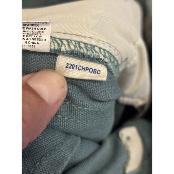 Taylor Stitch Double Knee Chore Canvas Work Pants boss duck 30 x 32 blue green - Picture 8 of 14